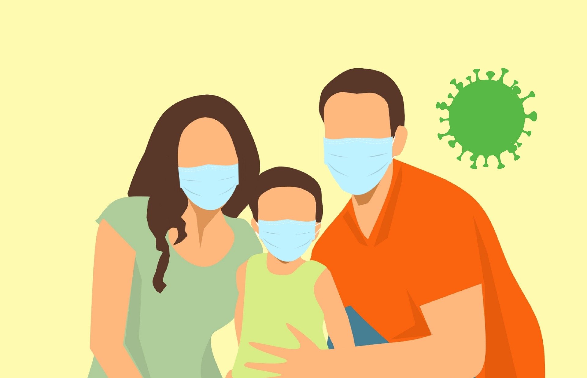 A visualization of a virus
